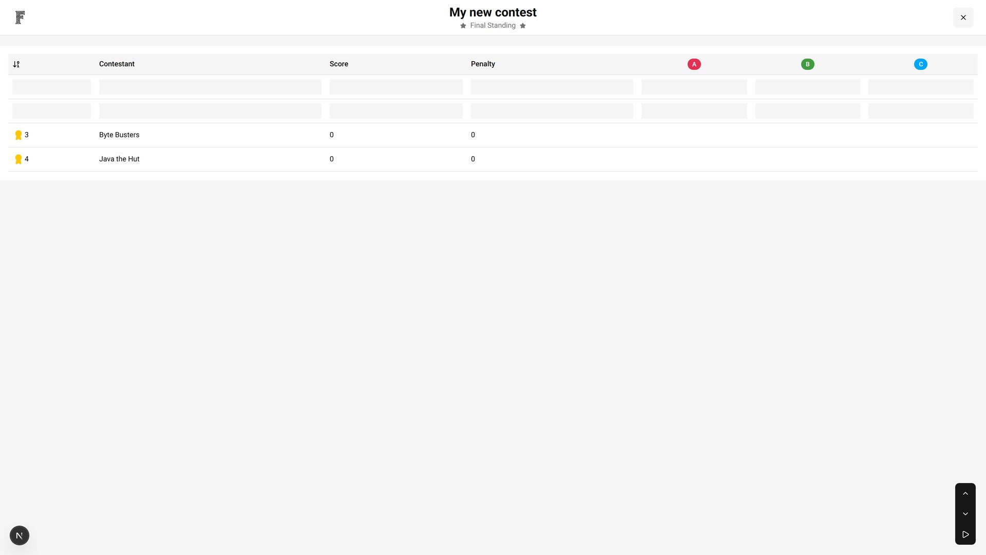 Leaderboard page revealer